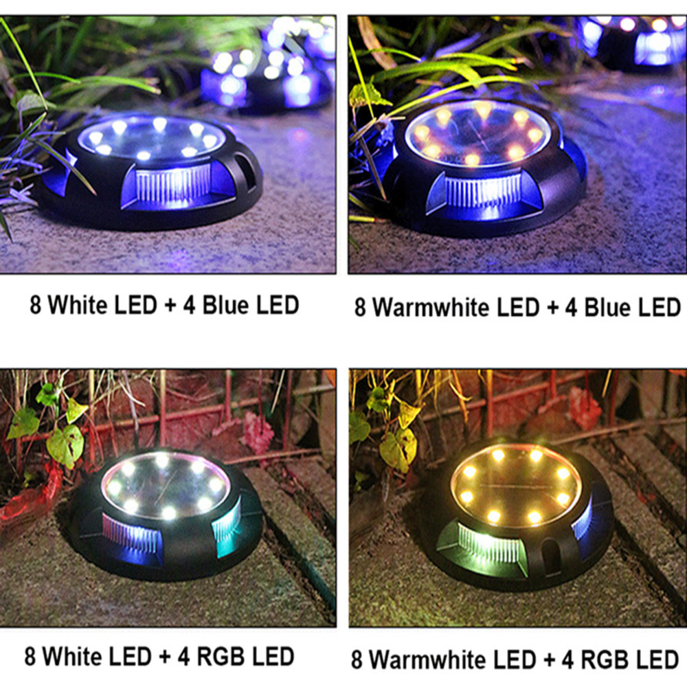 RGB LED เปลี่ยนสีสวนกันน้ำกลางแจ้งไฟสนามหญ้าพลังงานแสงอาทิตย์-DONE