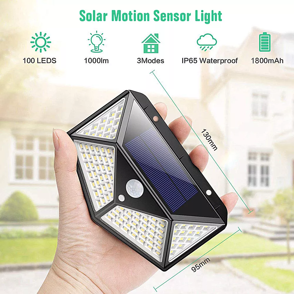 Super Bright Led รีโมทคอนโทรล PIR Motion Sensor ไฟสวนพลังงานแสงอาทิตย์กลางแจ้ง